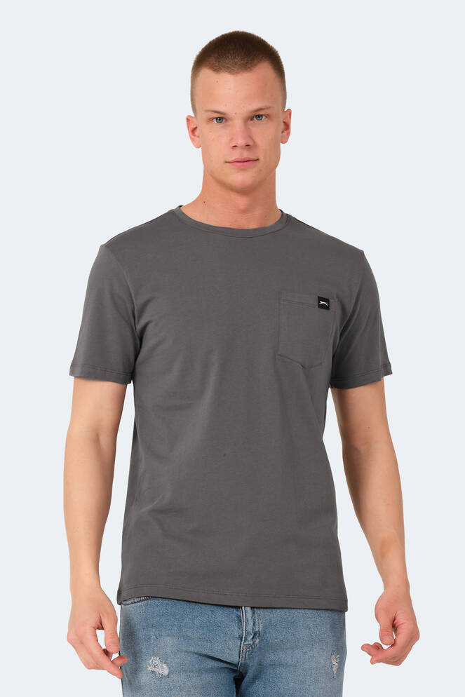 Slazenger VESELA Erkek T-Shirt Koyu Gri
