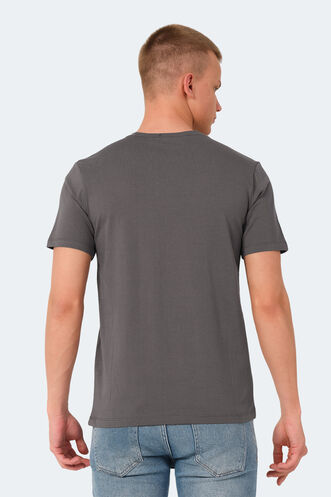Slazenger VESELA Erkek T-Shirt Koyu Gri - Thumbnail