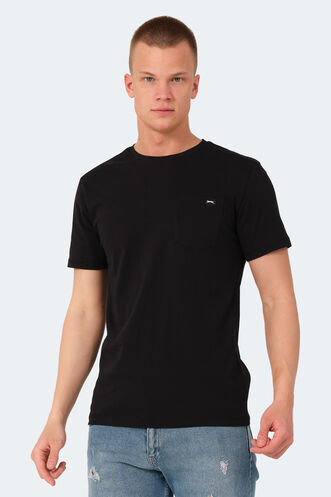 Slazenger - Slazenger VESELA Erkek T-Shirt Siyah