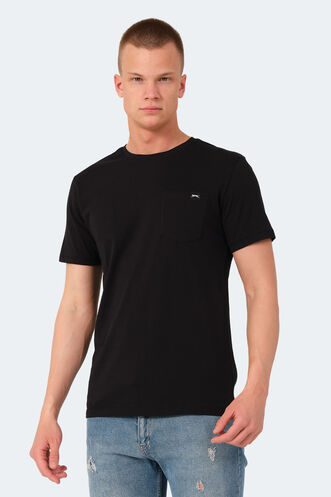 Slazenger VESELA Erkek T-Shirt Siyah - Thumbnail