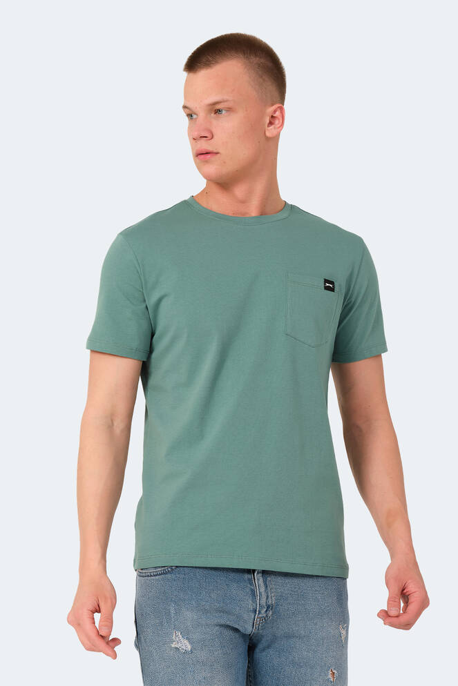 Slazenger VESELA Erkek T-Shirt Deniz Yeşili