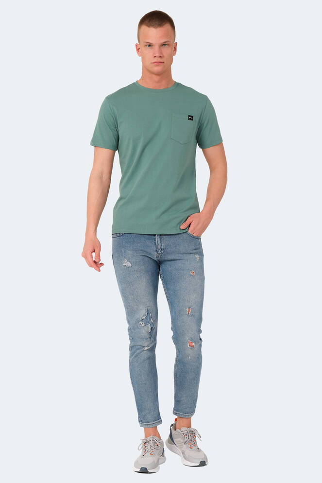Slazenger VESELA Erkek T-Shirt Deniz Yeşili