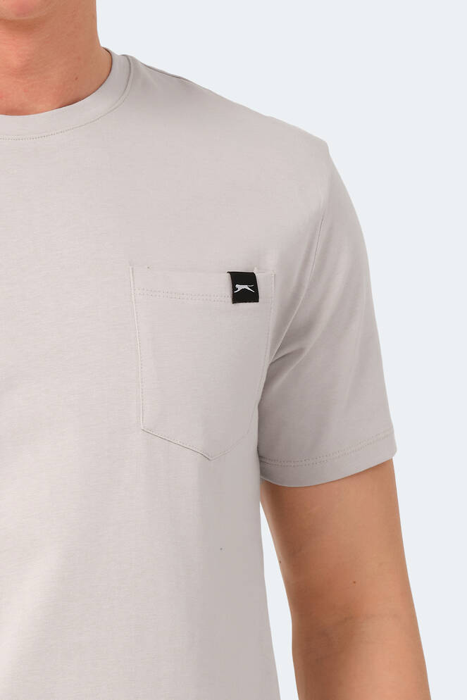 Slazenger VESELA Erkek T-Shirt Taş Gri