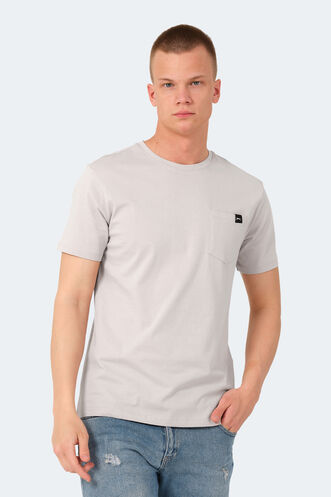 Slazenger - Slazenger VESELA Erkek T-Shirt Taş Gri