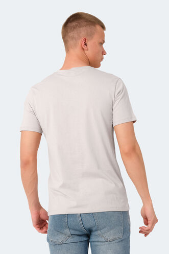Slazenger VESELA Erkek T-Shirt Taş Gri - Thumbnail