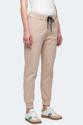 Slazenger VETERAN RBN Women's Tracksuit Bottom Beige - Thumbnail