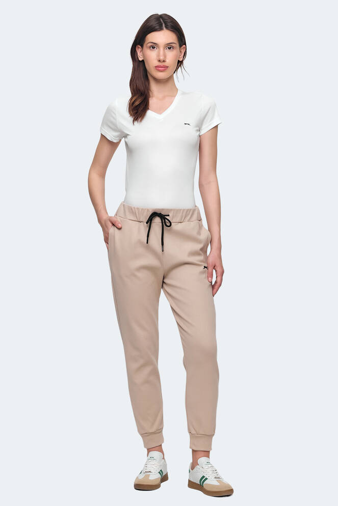 Slazenger VETERAN RBN Women's Tracksuit Bottom Beige