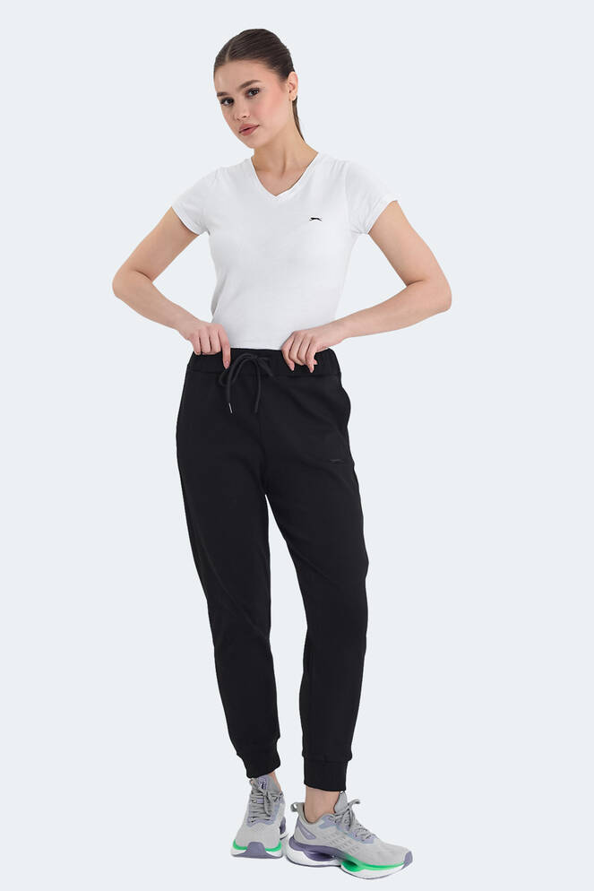 Slazenger VETERAN RBN Women's Tracksuit Bottom Black