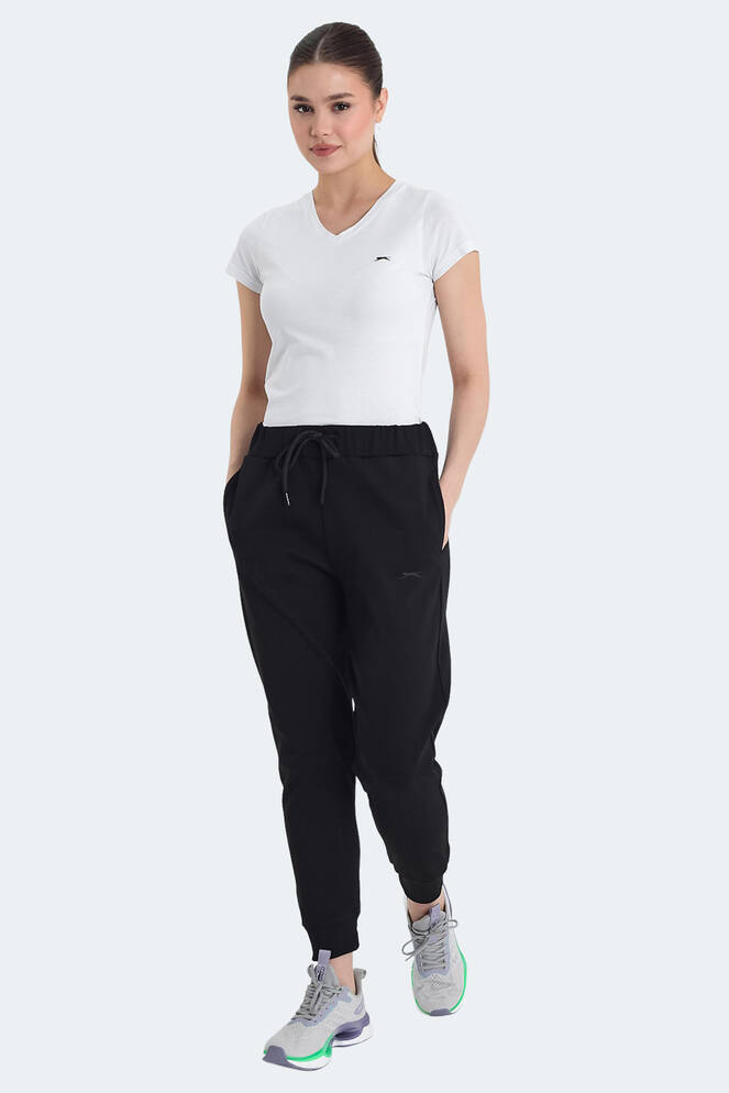 Slazenger VETERAN RBN Women's Tracksuit Bottom Black