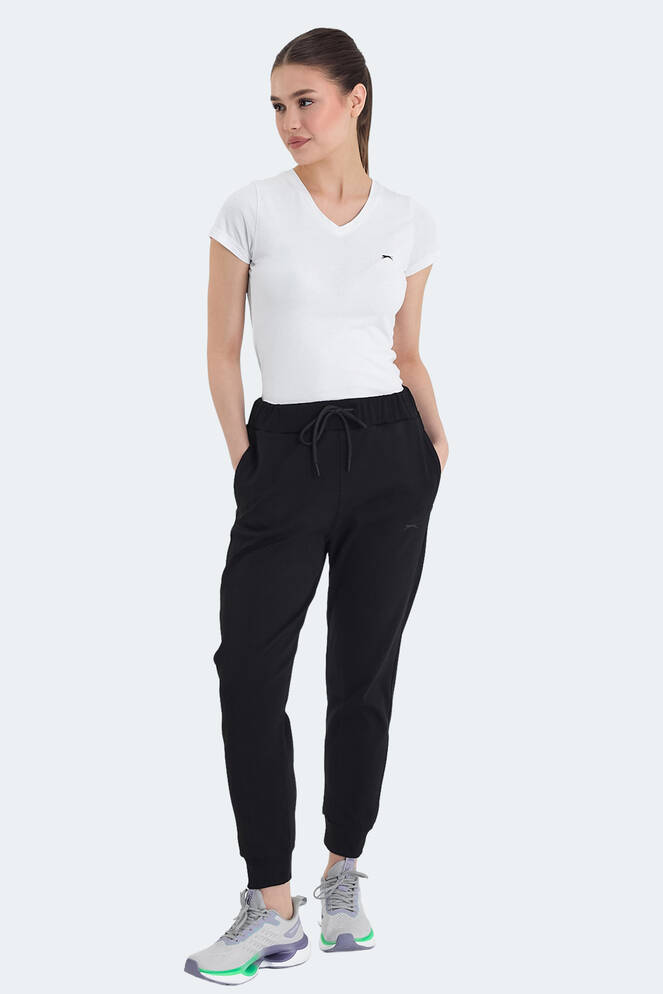 Slazenger VETERAN RBN Women's Tracksuit Bottom Black