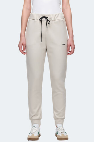 Slazenger VETERAN RBN Women's Tracksuit Bottom Ecru - Thumbnail