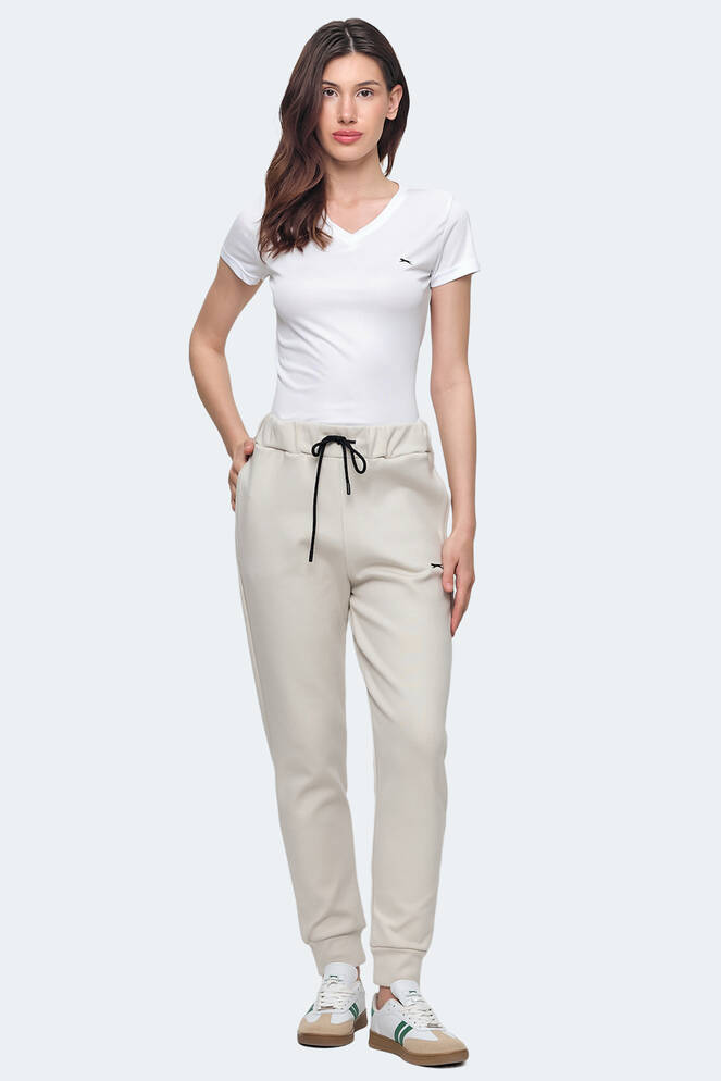 Slazenger VETERAN RBN Women's Tracksuit Bottom Ecru
