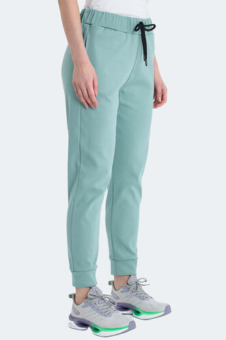 Slazenger VETERAN RBN Women's Tracksuit Bottom Green - Thumbnail