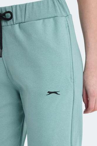 Slazenger VETERAN RBN Women's Tracksuit Bottom Green - Thumbnail