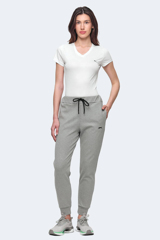 Slazenger VETERAN RBN Women's Tracksuit Bottom Light Grey