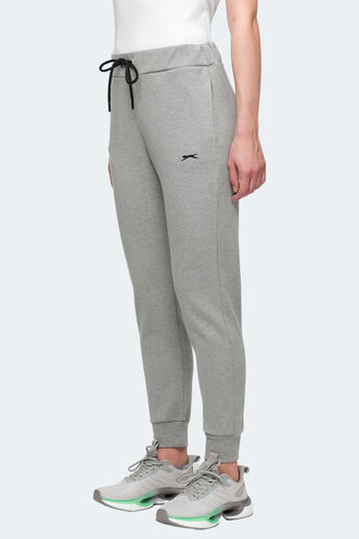 Slazenger VETERAN RBN Women's Tracksuit Bottom Light Grey - Thumbnail