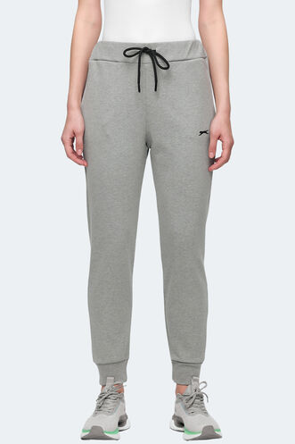 Slazenger VETERAN RBN Women's Tracksuit Bottom Light Grey - Thumbnail
