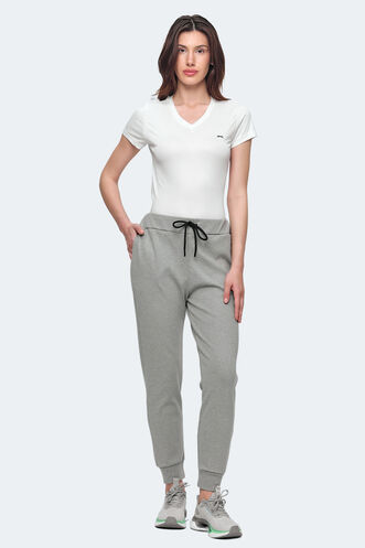 Slazenger VETERAN RBN Women's Tracksuit Bottom Light Grey - Thumbnail