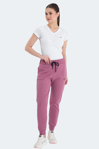Slazenger VETERAN RBN Women's Tracksuit Bottom Pink - Thumbnail
