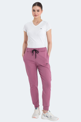 Slazenger VETERAN RBN Women's Tracksuit Bottom Pink - Thumbnail