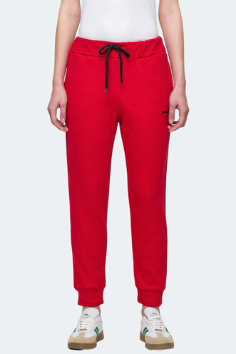 Slazenger VETERAN RBN Women's Tracksuit Bottom Red - Thumbnail