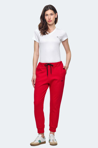 Slazenger VETERAN RBN Women's Tracksuit Bottom Red - Thumbnail