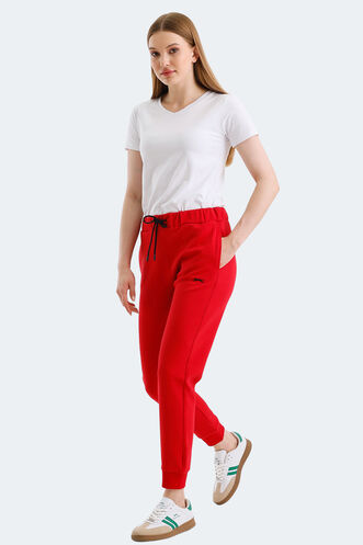 Slazenger VETERAN Women's Sweatpants Red - Thumbnail