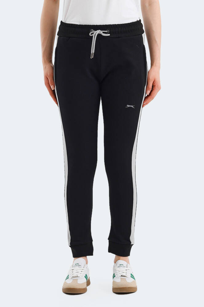 Slazenger VEVA IN Kadın Cepli Siyah Eşofman Altı