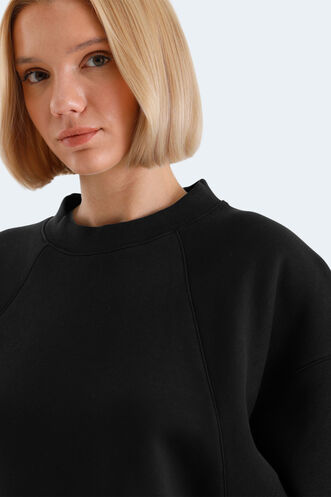 Slazenger VIA Women's Sweatshirt Black - Thumbnail