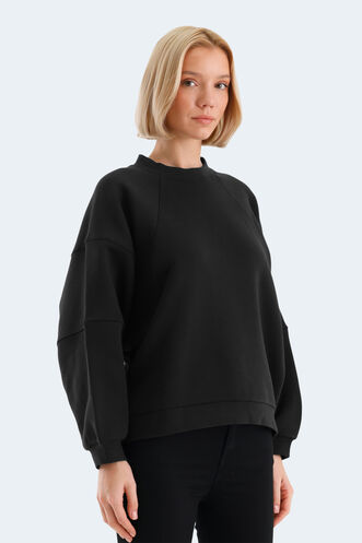 Slazenger VIA Women's Sweatshirt Black - Thumbnail