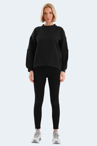 Slazenger VIA Women's Sweatshirt Black - Thumbnail