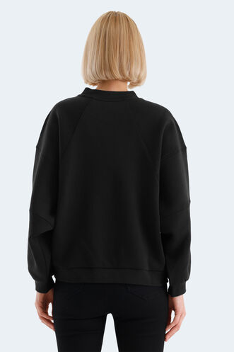 Slazenger VIA Women's Sweatshirt Black - Thumbnail