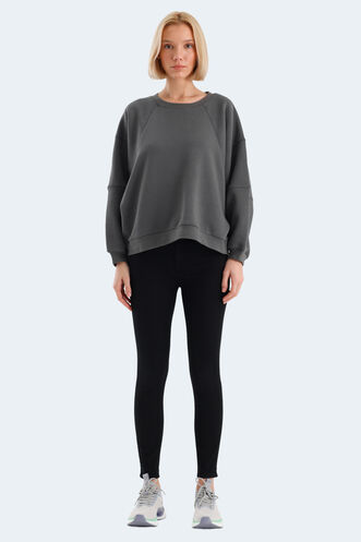 Slazenger VIA Women's Sweatshirt Dark Grey - Thumbnail