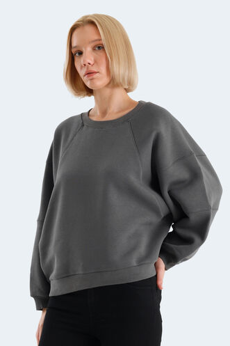Slazenger - Slazenger VIA Women's Sweatshirt Dark Grey