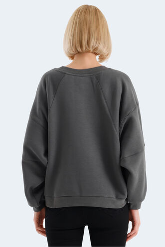 Slazenger VIA Women's Sweatshirt Dark Grey - Thumbnail