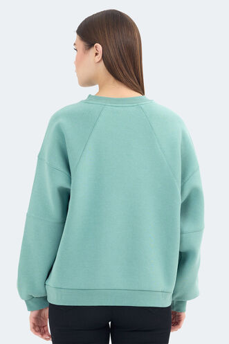 Slazenger VIA Women's Sweatshirt Green - Thumbnail