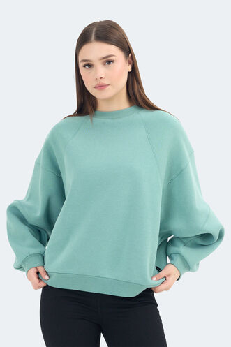 Slazenger VIA Women's Sweatshirt Green - Thumbnail