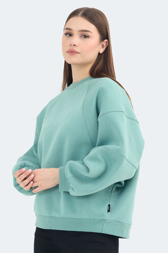 Slazenger VIA Women's Sweatshirt Green - Thumbnail