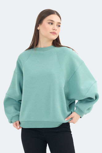 Slazenger VIA Women's Sweatshirt Green - Thumbnail