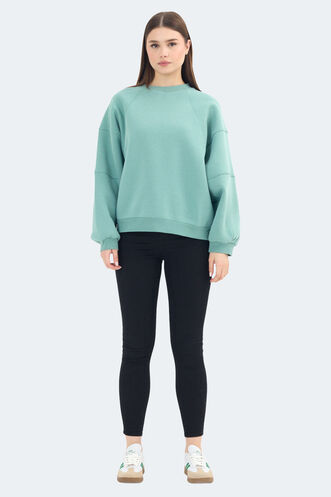 Slazenger VIA Women's Sweatshirt Green - Thumbnail