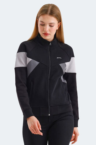 Slazenger VICTORY Women's Sweatshirt Black - Thumbnail