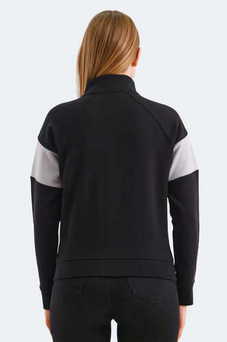 Slazenger VICTORY Women's Sweatshirt Black - Thumbnail