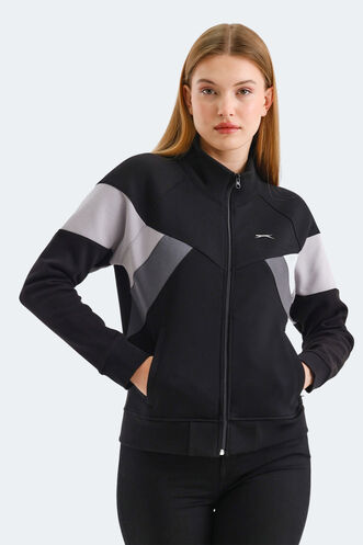 Slazenger VICTORY Women's Sweatshirt Black - Thumbnail