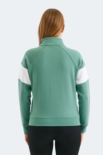 Slazenger VICTORY Women's Sweatshirt Green - Thumbnail
