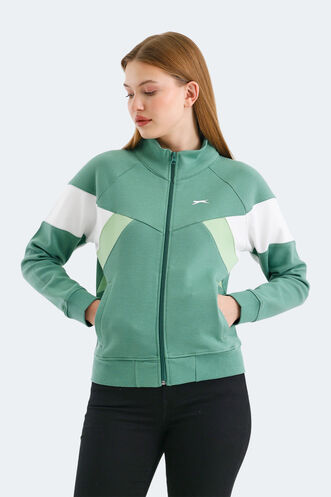 Slazenger VICTORY Women's Sweatshirt Green - Thumbnail
