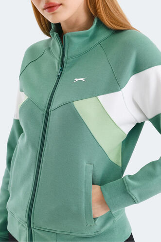 Slazenger VICTORY Women's Sweatshirt Green - Thumbnail