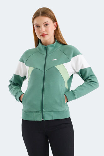 Slazenger VICTORY Women's Sweatshirt Green - Thumbnail
