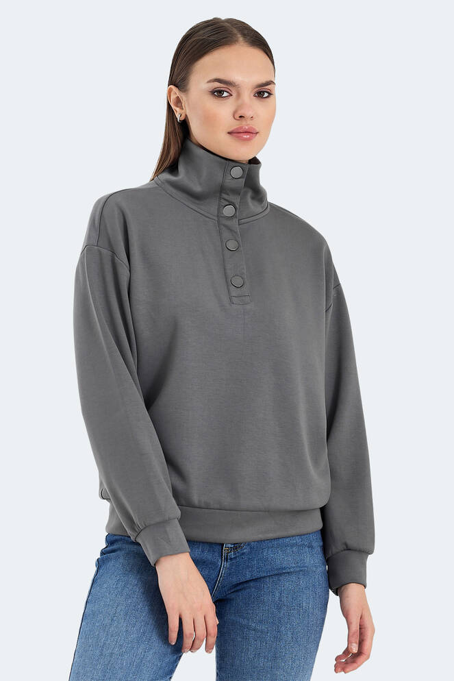 Slazenger VIDAL Kadın Sweatshirt Koyu Gri