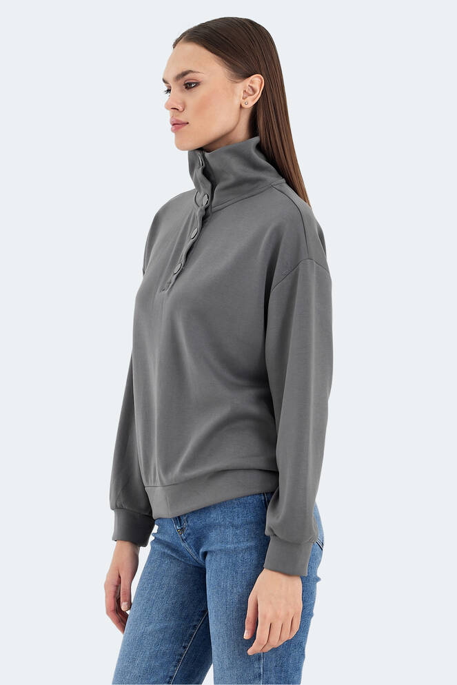 Slazenger VIDAL Kadın Sweatshirt Koyu Gri