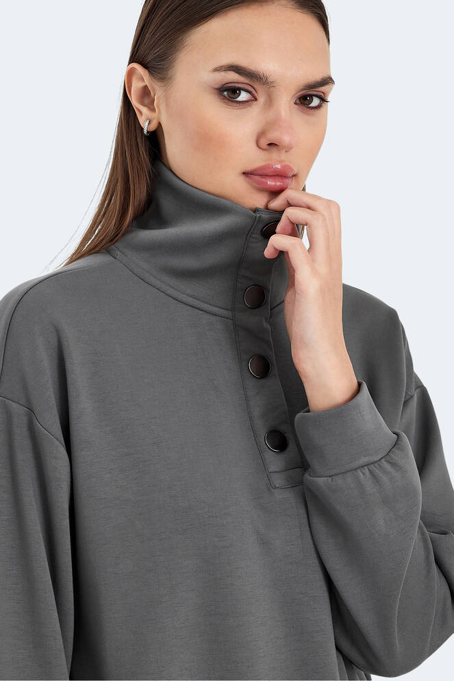 Slazenger VIDAL Kadın Sweatshirt Koyu Gri